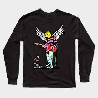 Kurt Cobain Sketch - Vintage Long Sleeve T-Shirt